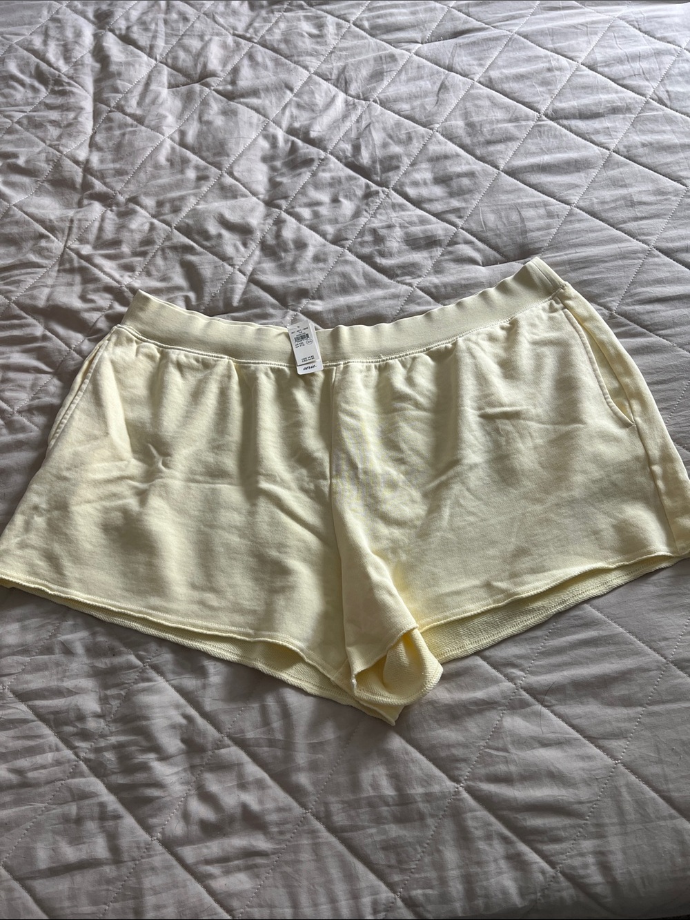 aerie Light Yellow Athletic Lounge Shorts